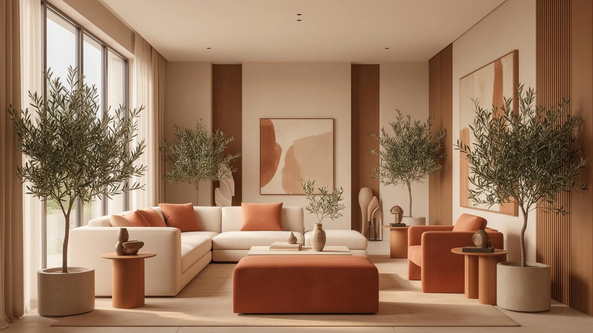 Luxurious living room interior